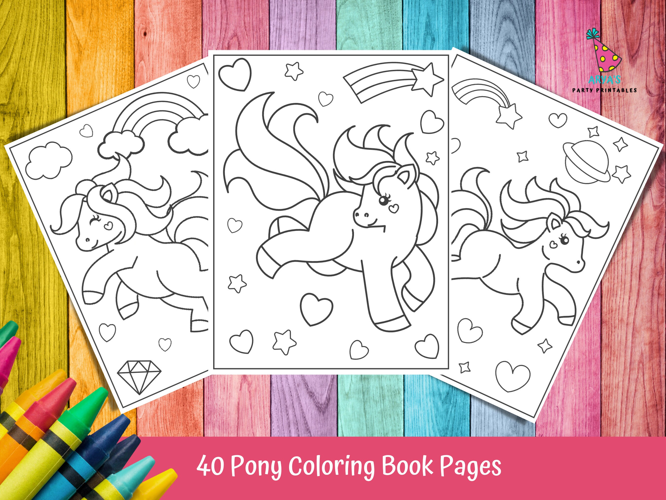 Pony coloring pages printable color pages pony kids activity pony birthday party activity kids coloring pages