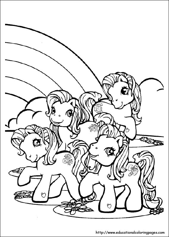 My little pony coloring pages free for kids