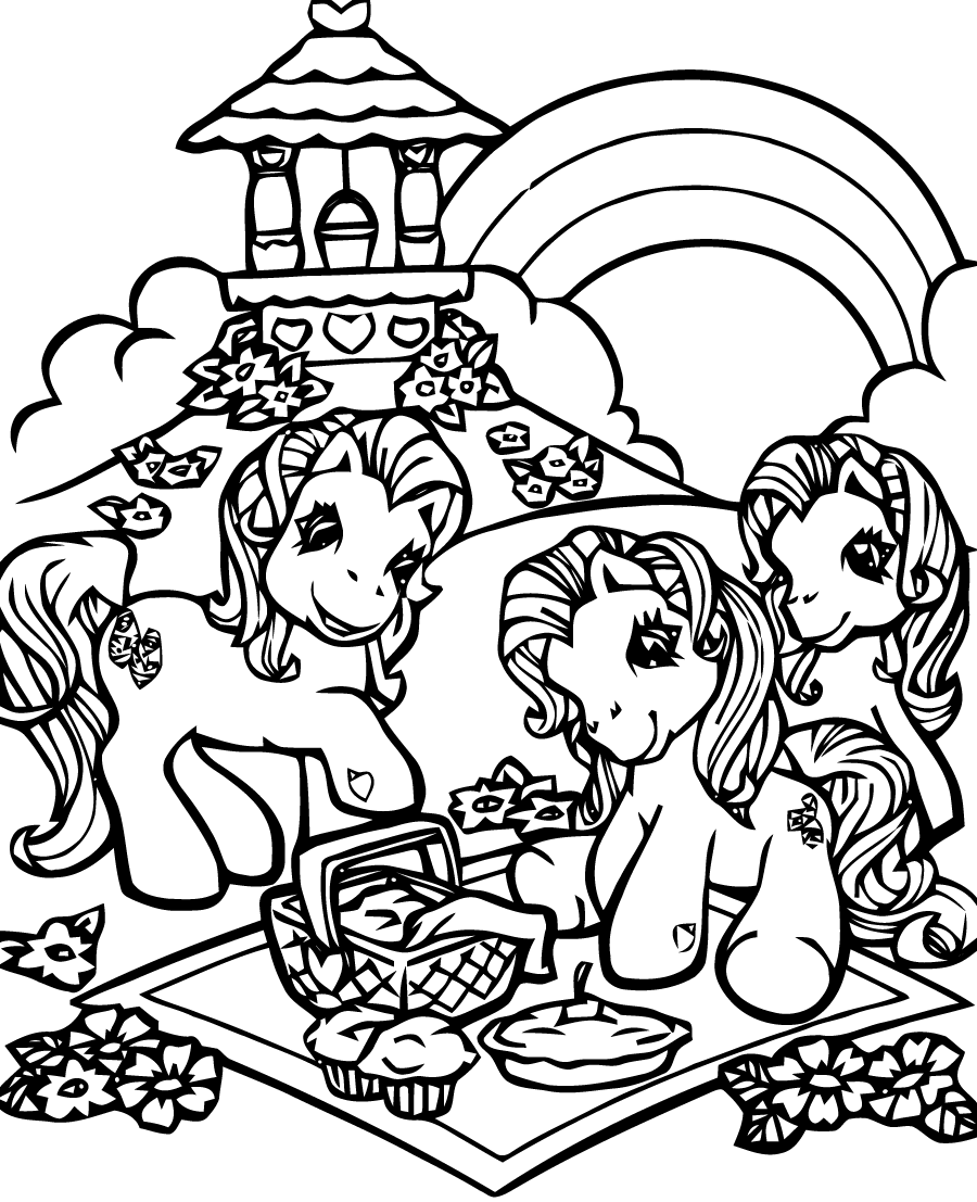 Free printable coloring pages of little pony