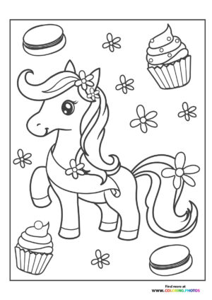 Pony pages for kids free and easy print or download