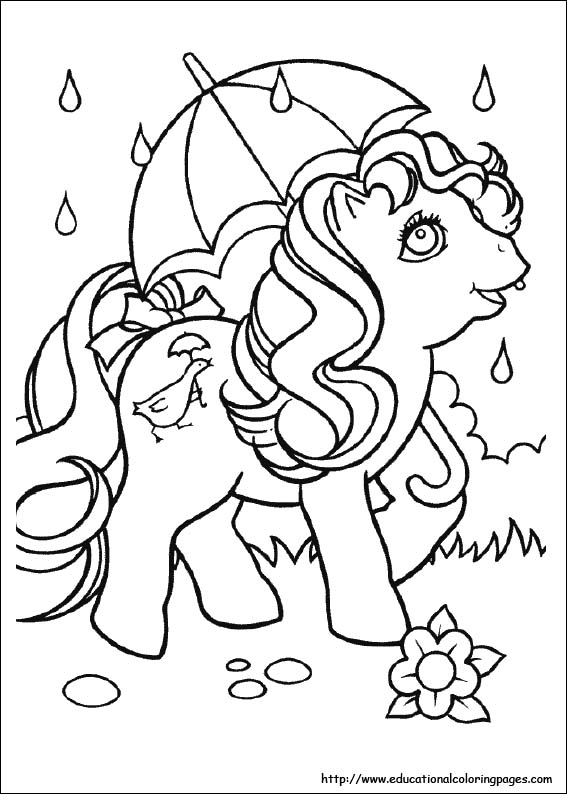 My little pony coloring pages free for kids