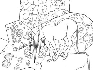 Unicorn horn coloring page archives