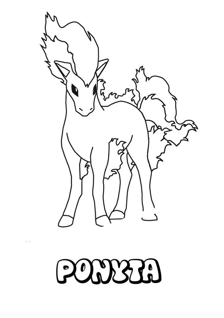 Ponyta coloring pages