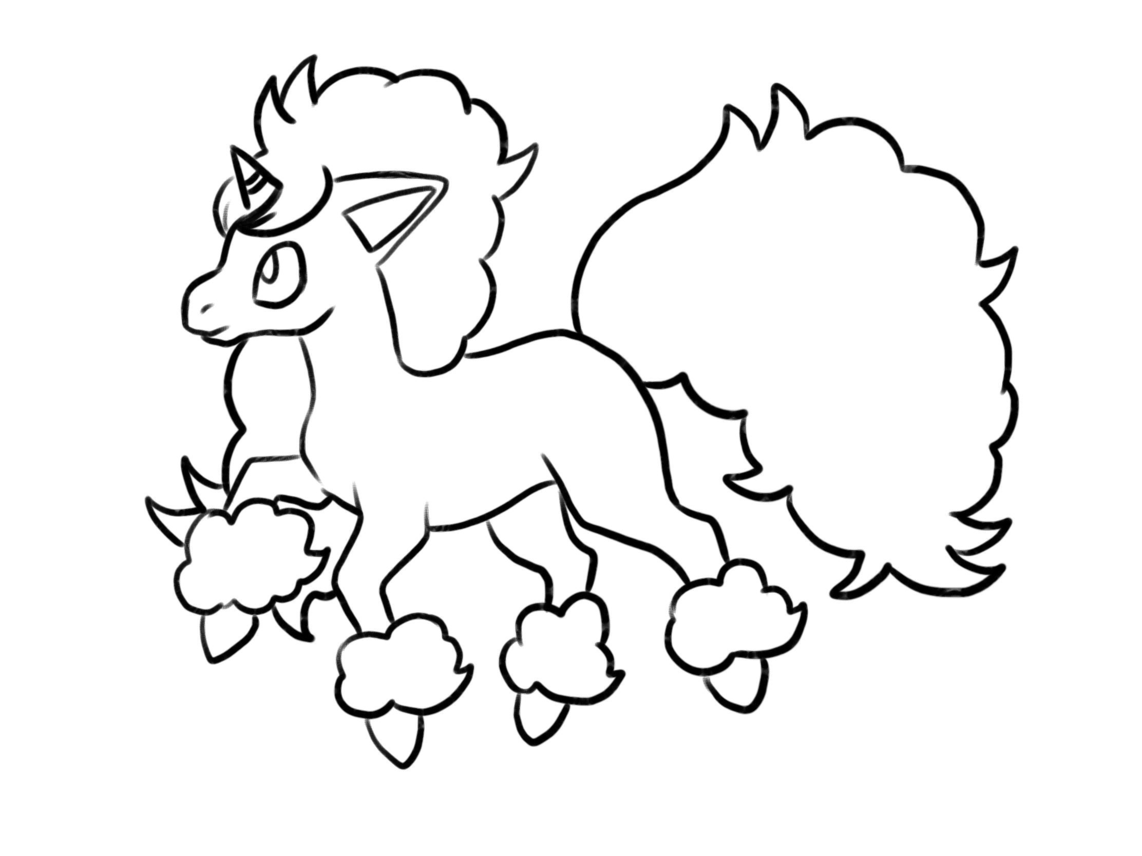 Oc as requested here is my galarian ponyta rpokemon