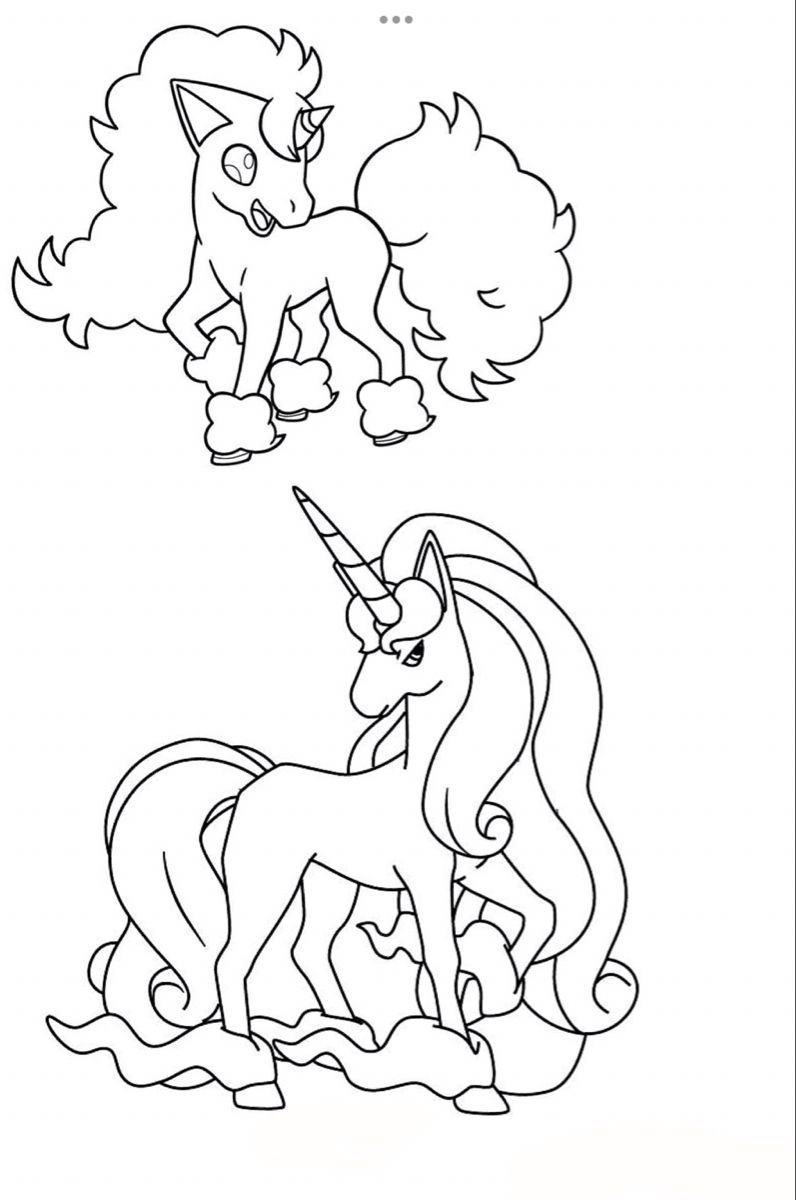 Galarian ponyta coloring pokemon coloring pages pokemon coloring coloring book art