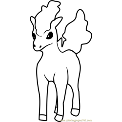 Ponyta coloring pages for kids