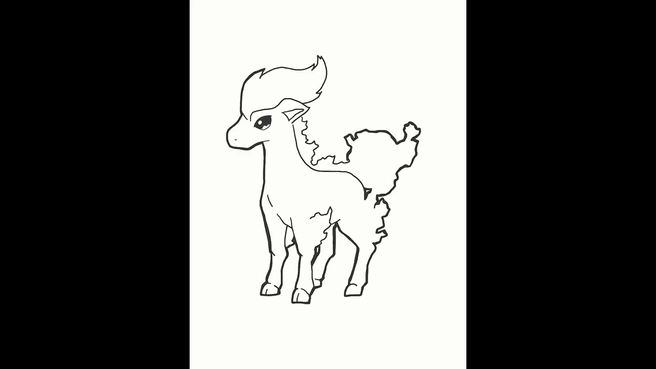 Pokemon drawing pokemon ponyta pokemon coloringpages ponyta