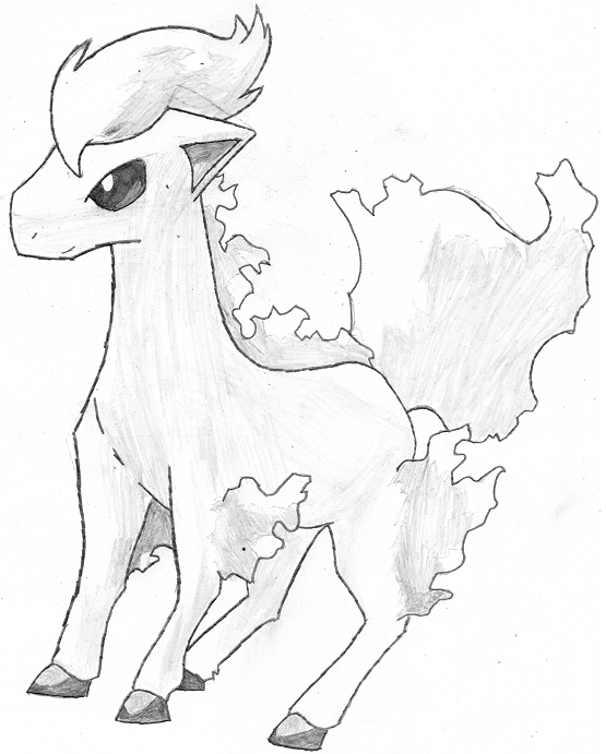 I drew ponyta rapidash rpokemon