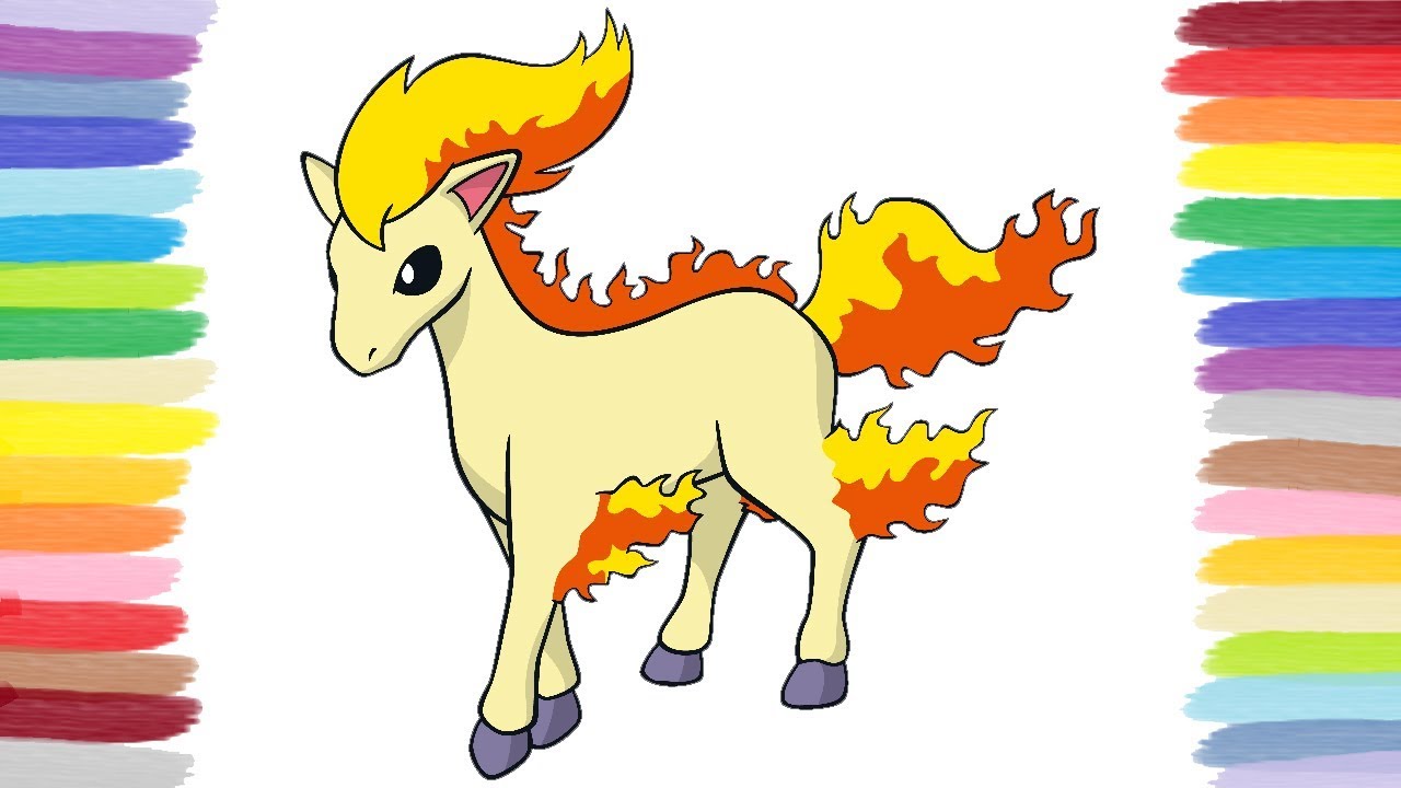 How to color ponyta pokãon