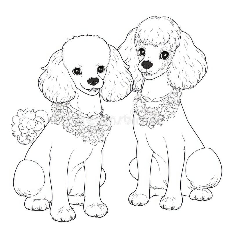 Poodles stock illustrations â poodles stock illustrations vectors clipart