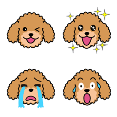 Cute toy poodle emoji â emoji