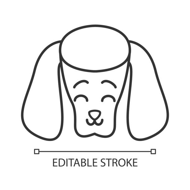 Poodles dog emoji emoticon expression stock illustrations royalty