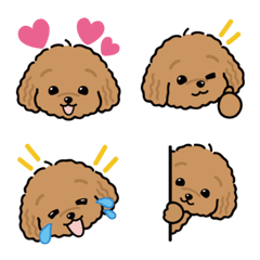 Cute toy poodle emoji â emoji