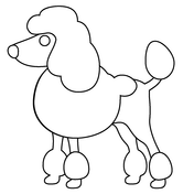 Poodle coloring pages free coloring pages