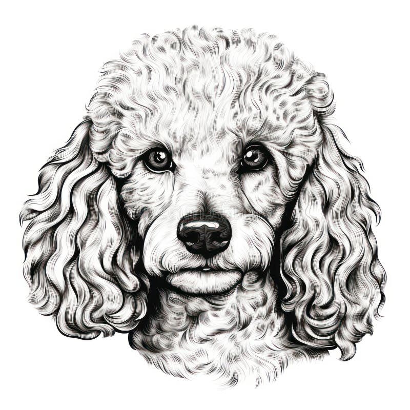 Poodle coloring stock illustrations â poodle coloring stock illustrations vectors clipart