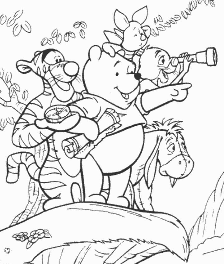 Winnie the pooh coloring pages winnie the pooh and friends coloring pages lots of brothers winnie in kleurplaten disney kleurplaten kleurboek