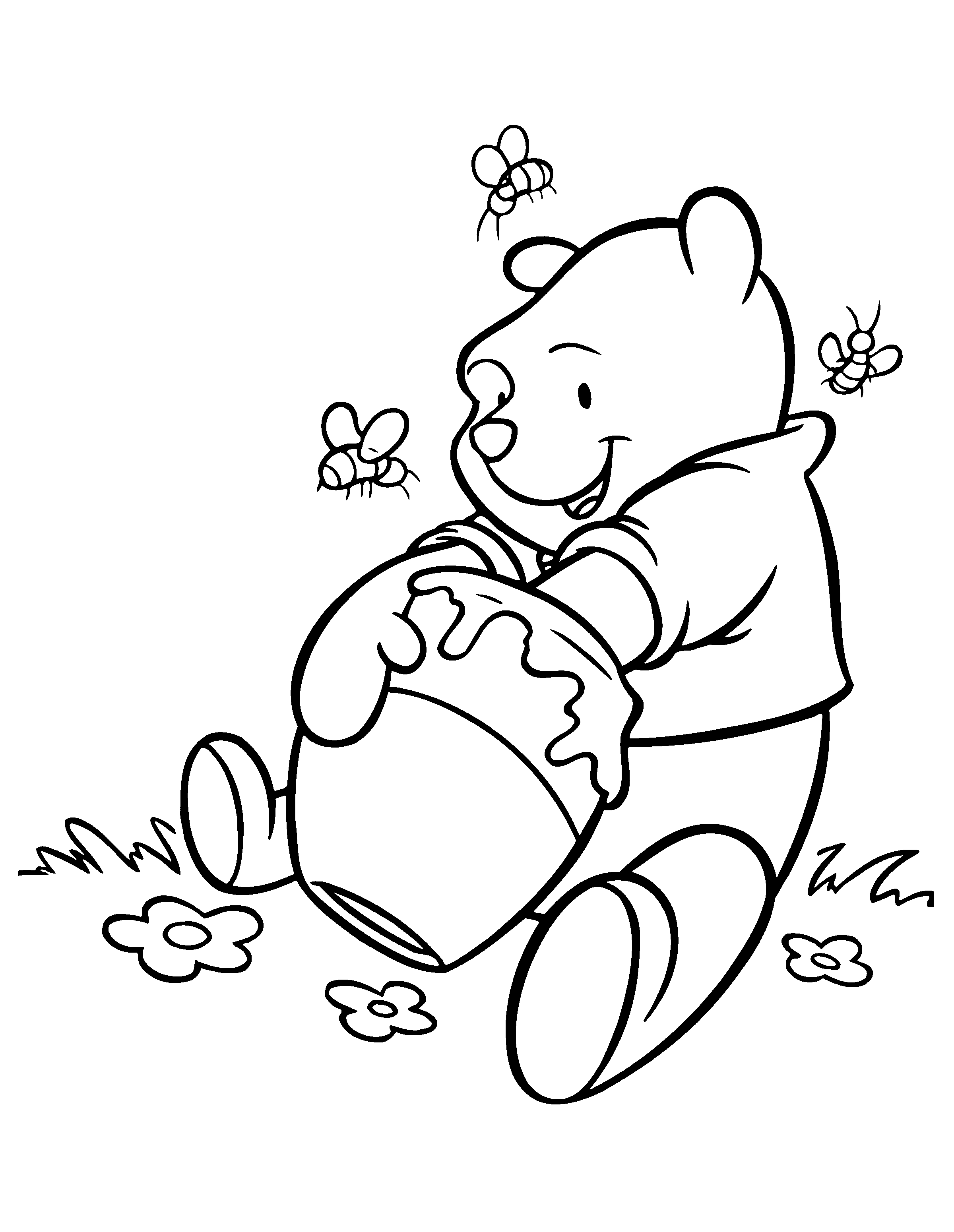 Free printable winnie the pooh coloring pages for kids