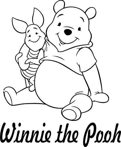 Pooh piglet friends rtoon wall sticker vinyl art del decor kids room home