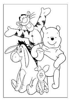 Color your way through adventure with winnie the pooh and friends coloring pages