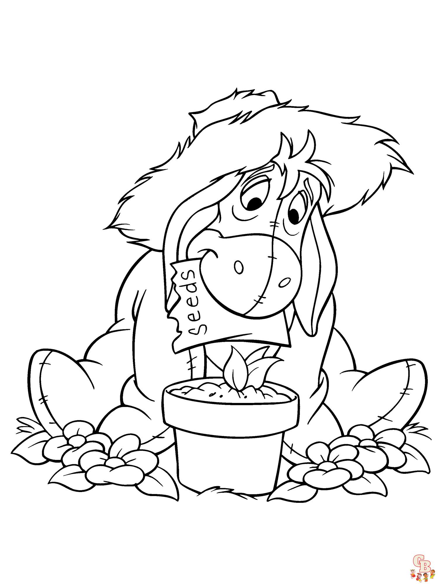 Fun of winnie the pooh coloring pages for kids