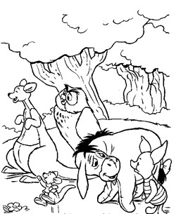 Winnie the pooh coloring pages all kids network