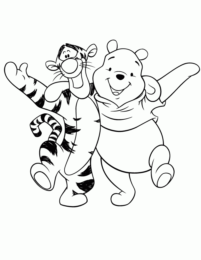 Coloring pages of winnie the pooh