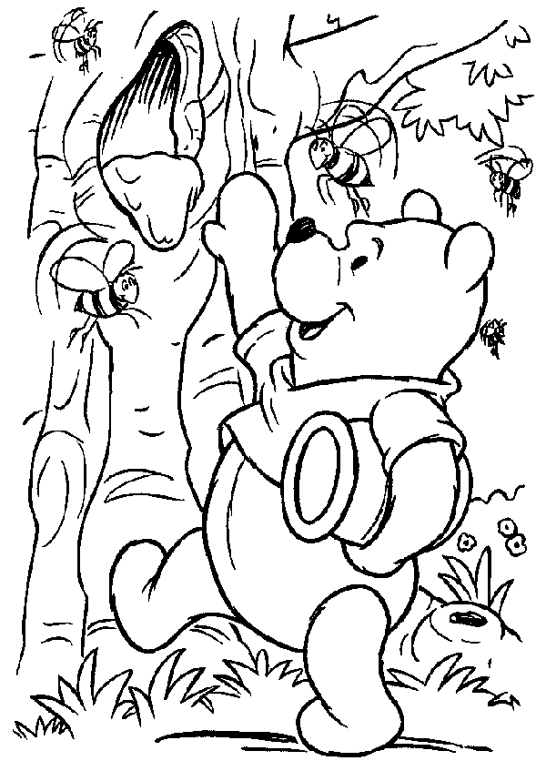 Disney coloring pages pooh bear coloring pages