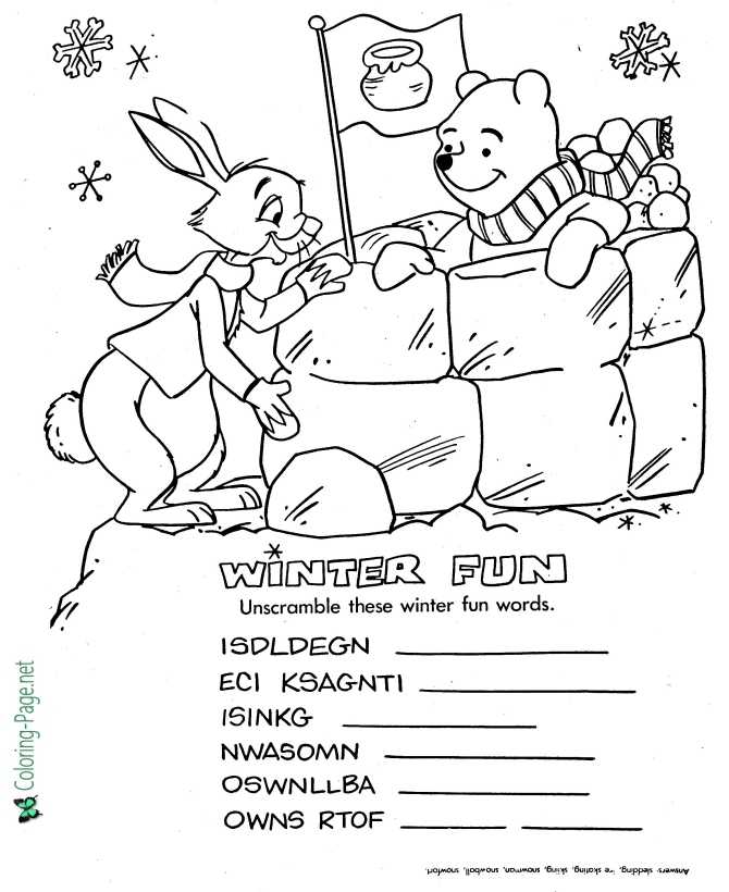 Winnie the pooh coloring pages