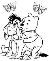 Printable winnie the pooh piglet coloring sheet