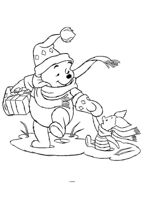 Winnie the pooh christmas printables disney coloring pages cartoon coloring pages christmas coloring books