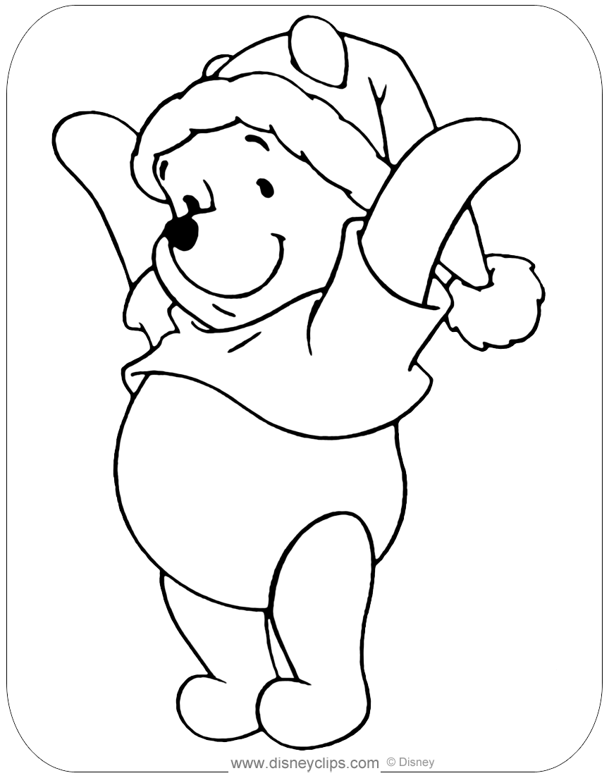 Free pooh christmas coloring pages lots of beautiful christmas coloring pagâ disney coloring pages free christmas coloring pages merry christmas coloring pages