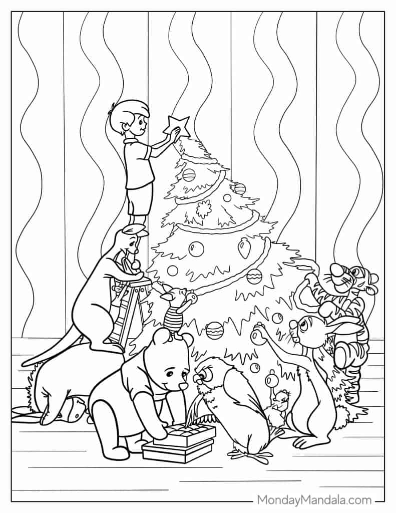 Winnie the pooh coloring pages free pdf printables