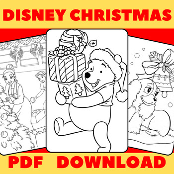 Disney christmas coloring pages for students preschool pre