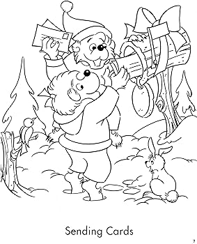 The berenstain bears christmas coloring and activity book dover christmas activity books for kids berenstain jan berenstain stan books