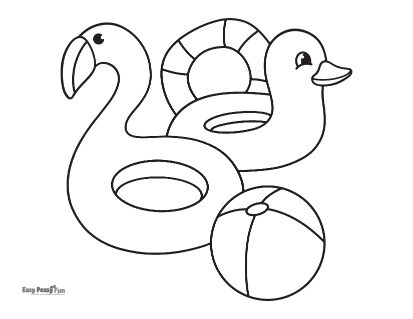 Printable summer coloring pages