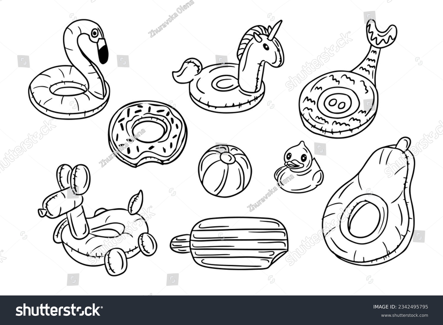 Pool float sketch images stock photos d objects vectors