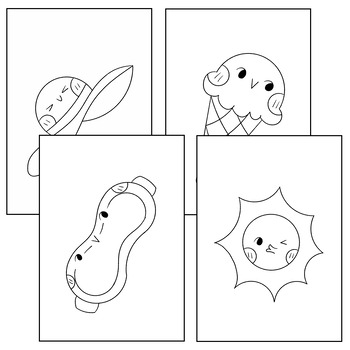 Pool party coloring pages pool party coloring worksheet activity end of year