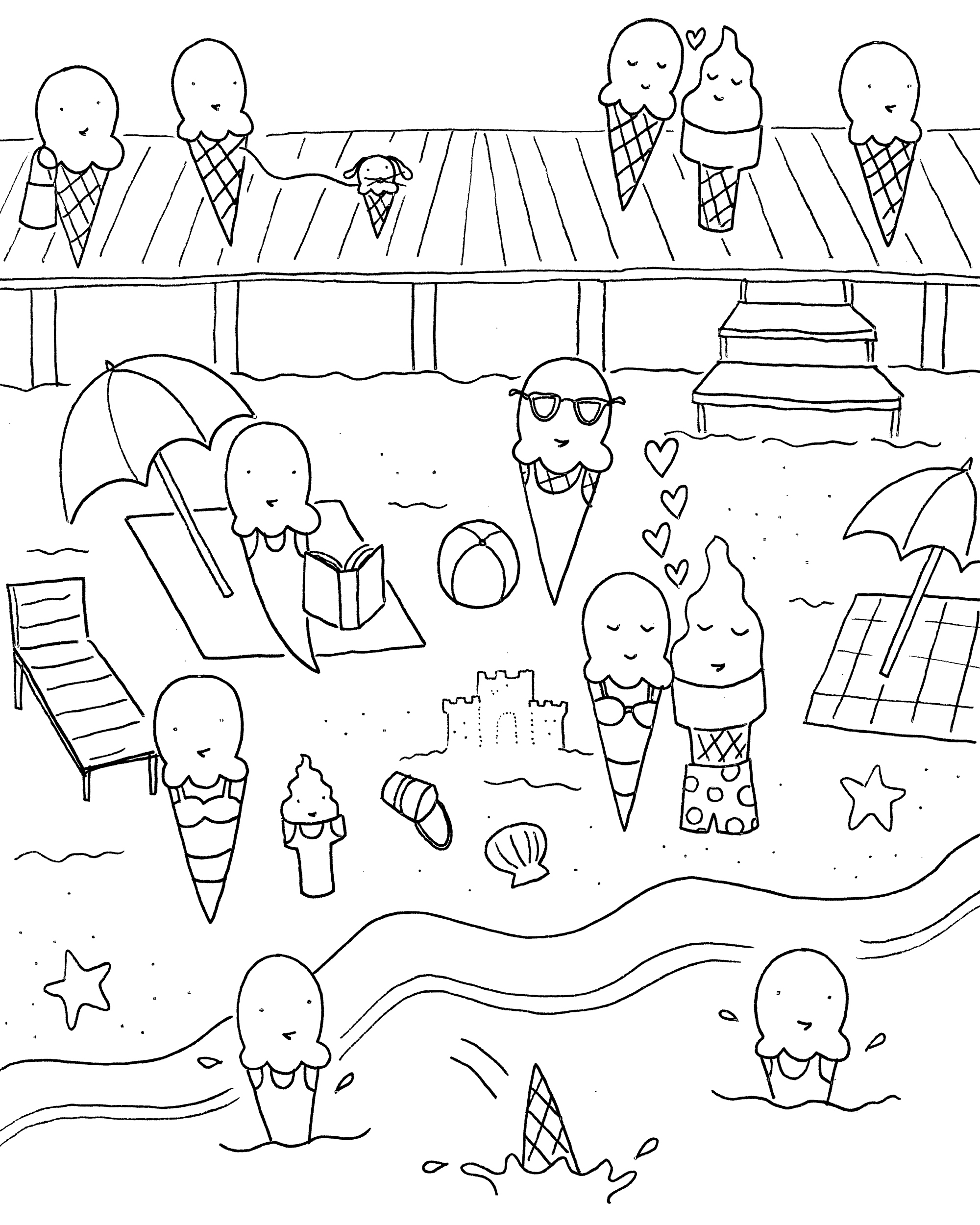 June coloring pages