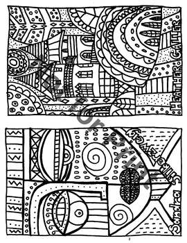 Artists coloring pages