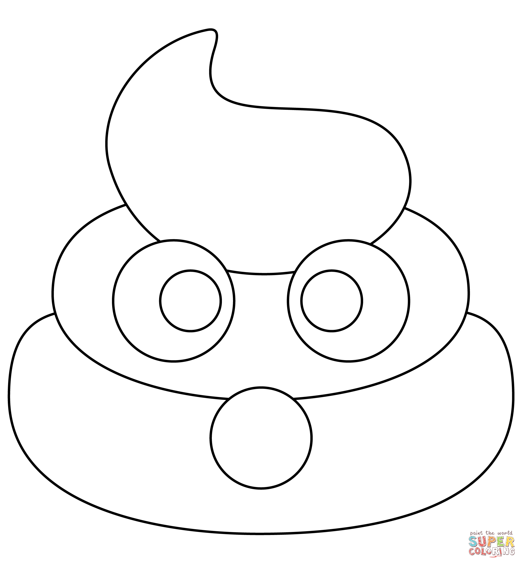 Pile of poo coloring page free printable coloring pages