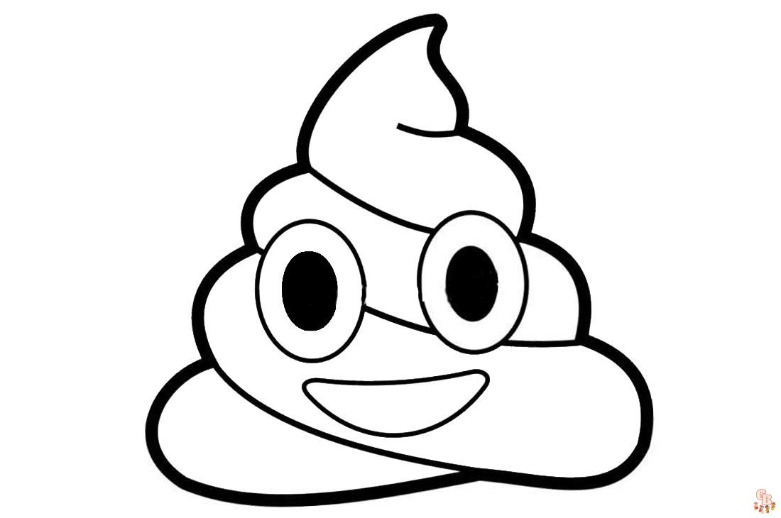 Color your world with poop coloring pages