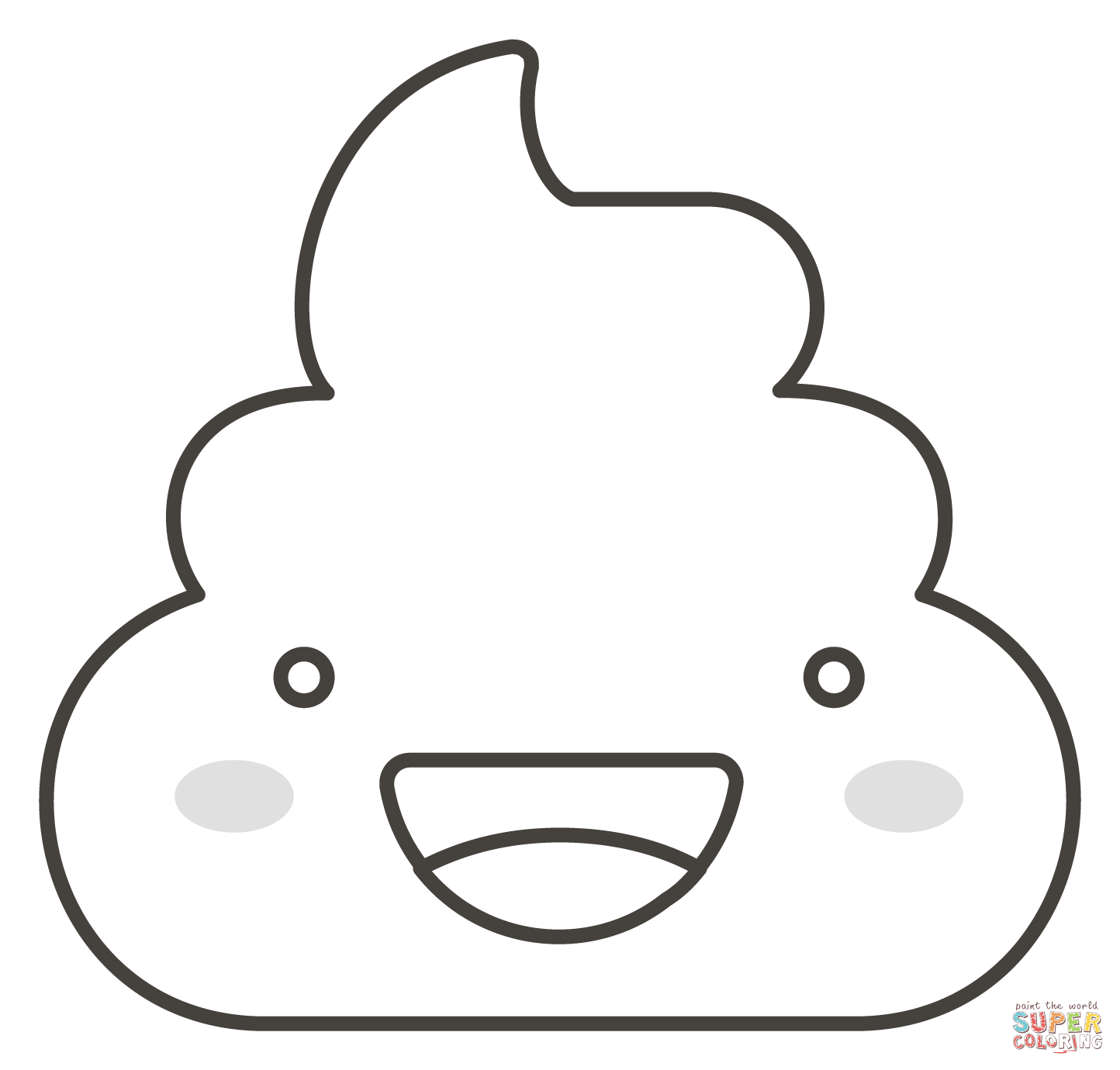 Pile of poo coloring page free printable coloring pages