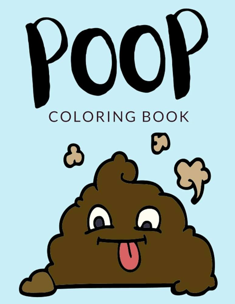 Poop coloring book poop coloring pages poop colouring book over pages to color funny smelly