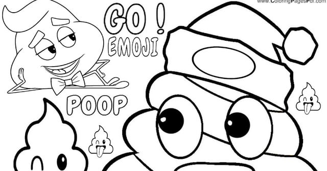 Poop emoji coloring pages rcoloringpagespdf