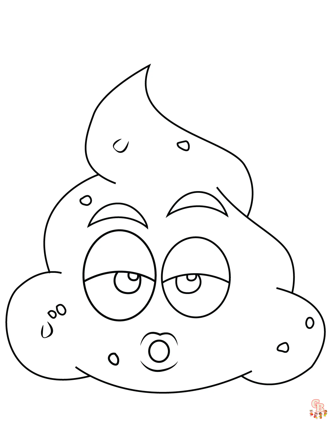 Color your world with poop coloring pages