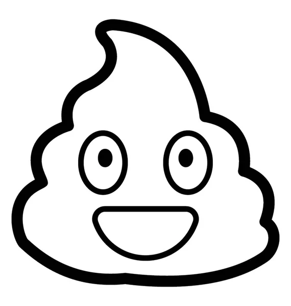 Smiley poop emoji stock vector by vectorspoint