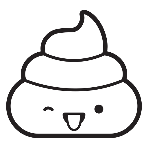 Silly gesture poop emoji png svg design for t