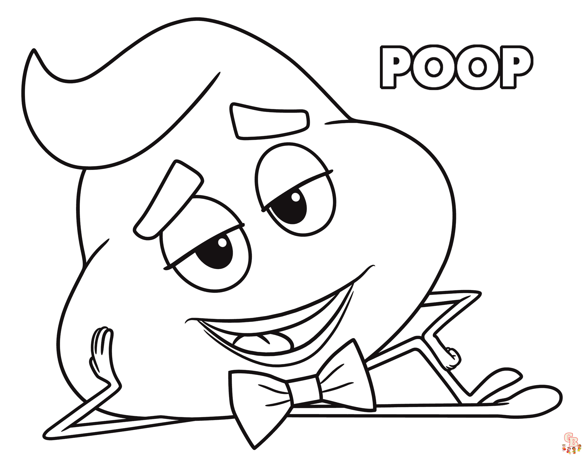 Color your world with poop coloring pages