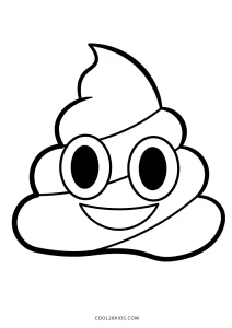 Free printable emoji coloring pages for kids