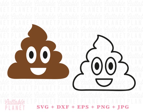 Poop emoji svg poop svg poop outline svg dxf eps png jpg